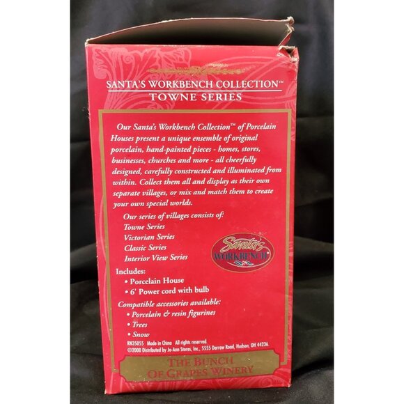 Santas Workbench THE BUNCH OF GRAPES WINERY Christmas Village building wine shop - Picture 10 of 10